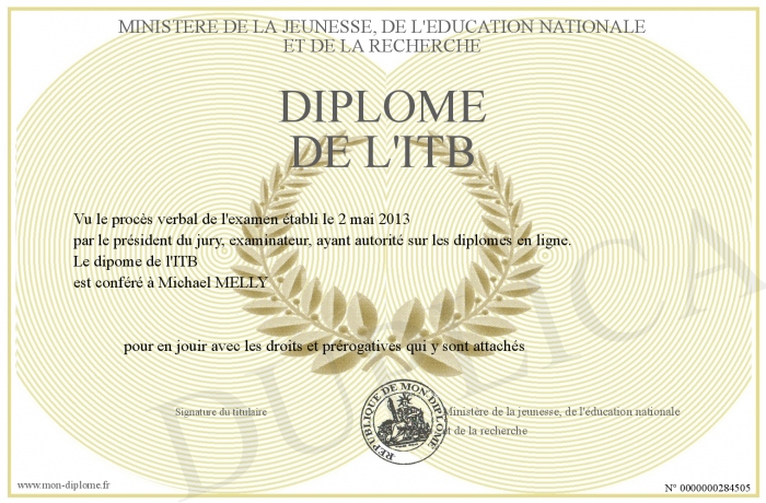 diplome itb